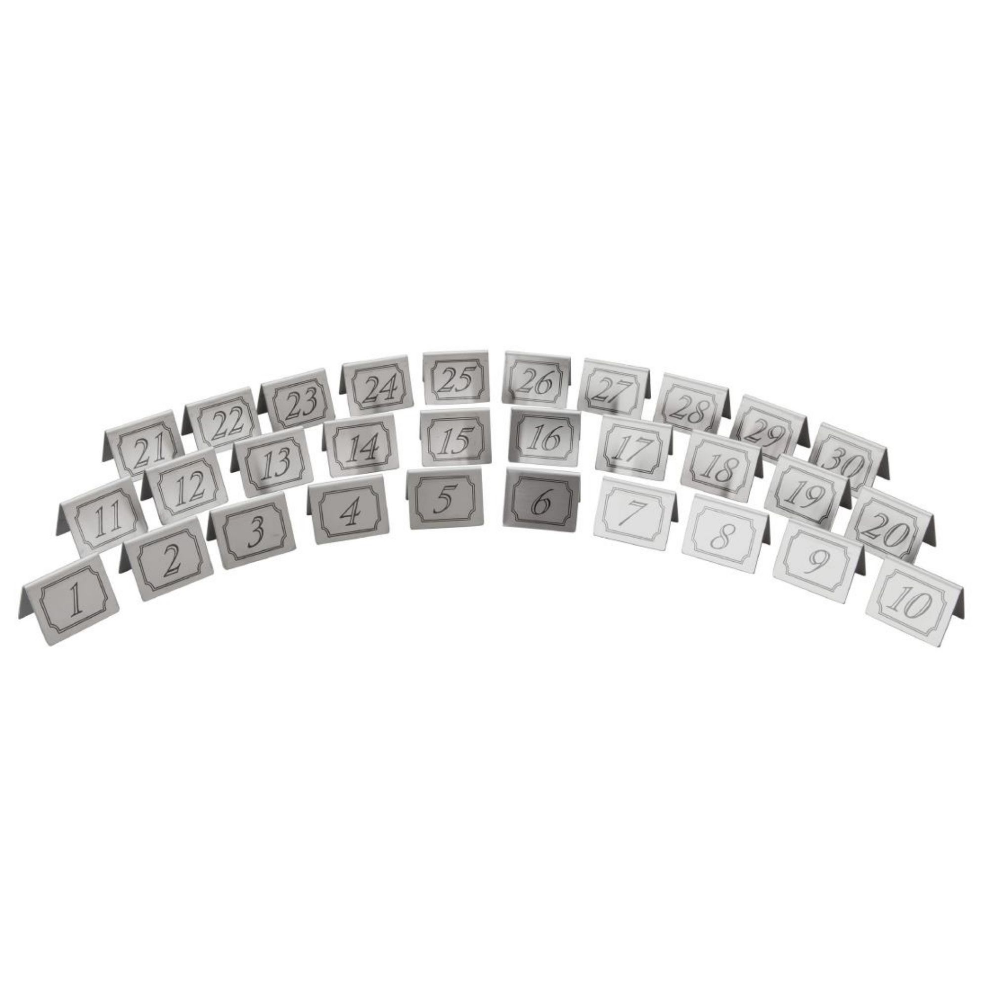 Picture of Beaumont Stainless Steel Table Numbers 1-10