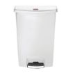 Picture of Rubbermaid Slim Jim Step-On Pedal Bin White 90Ltr