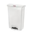 Picture of Rubbermaid Slim Jim Step-On Pedal Bin White 90Ltr