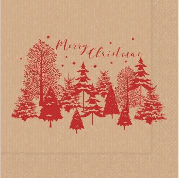 Picture of Swantex Calgary Kraft Lunch Napkins 330x330mm (1000 pack)