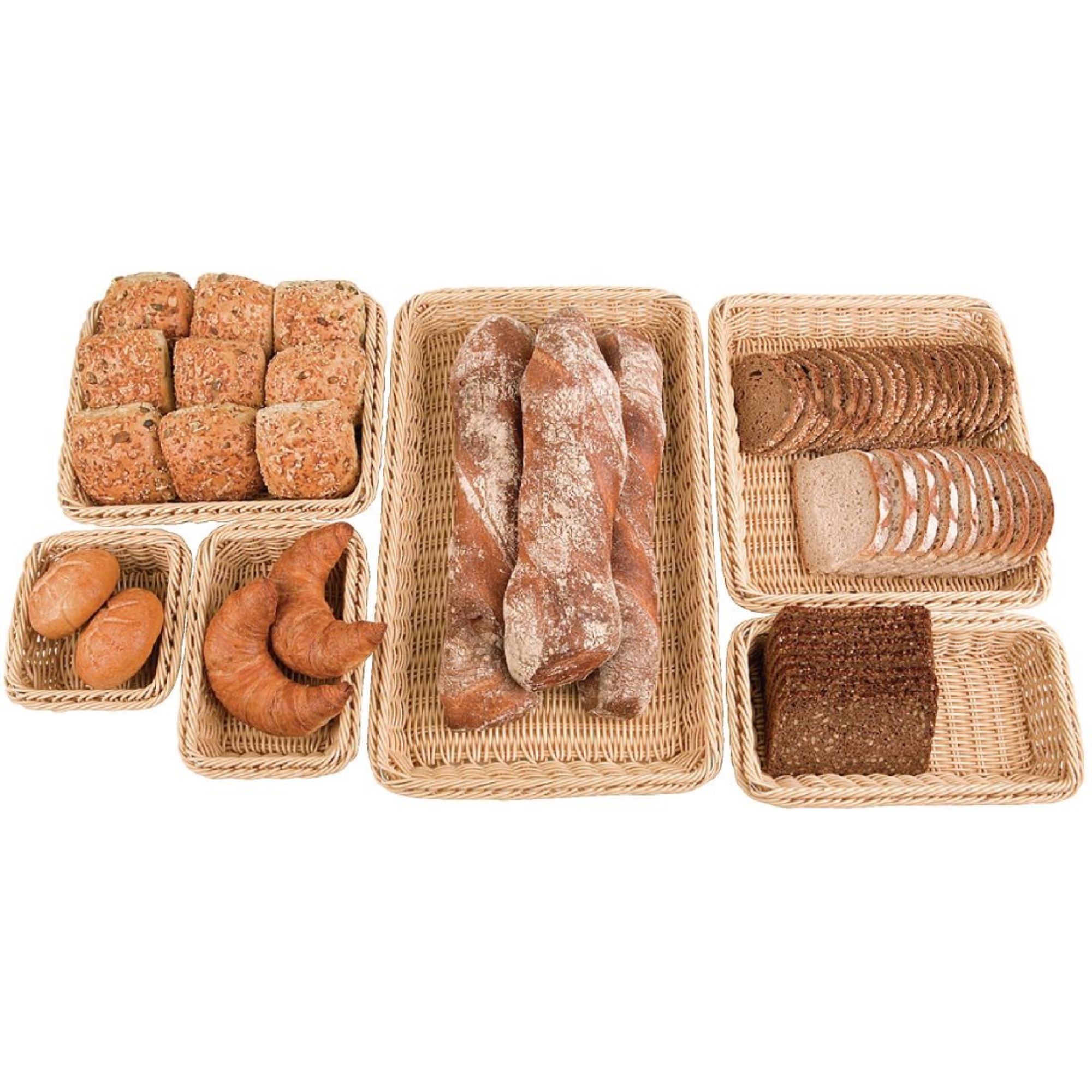 Picture of Polypropylene Natural Rattan Basket 1/3 GN