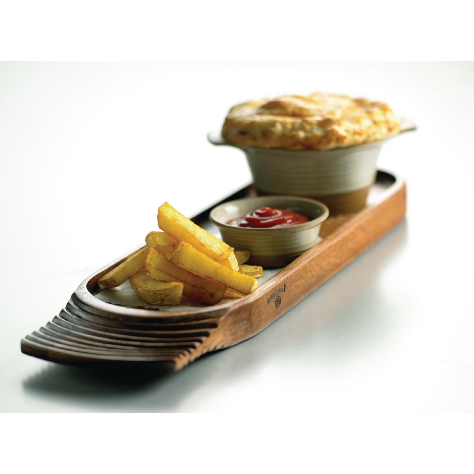 Picture of Churchill Single Handled Medium Wooden Boards 355mm (4 Pack)