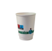 Picture of 8oz Pc Compostable Double Wall White/printed Cup