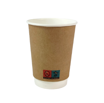 Picture of 12oz Recycle Me Kraft Printed Double Wall Cup