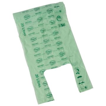 Picture of Compostable Biobag Green 20 Litre 17"x17"