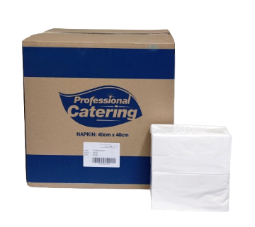 Picture of Professional Catering White Napkin 2ply 1/8 Fold 40x40cm