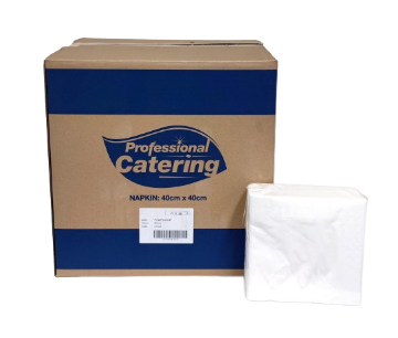 Picture of Professional Catering White Napkin 2ply 1/4 Fold 40x40cm