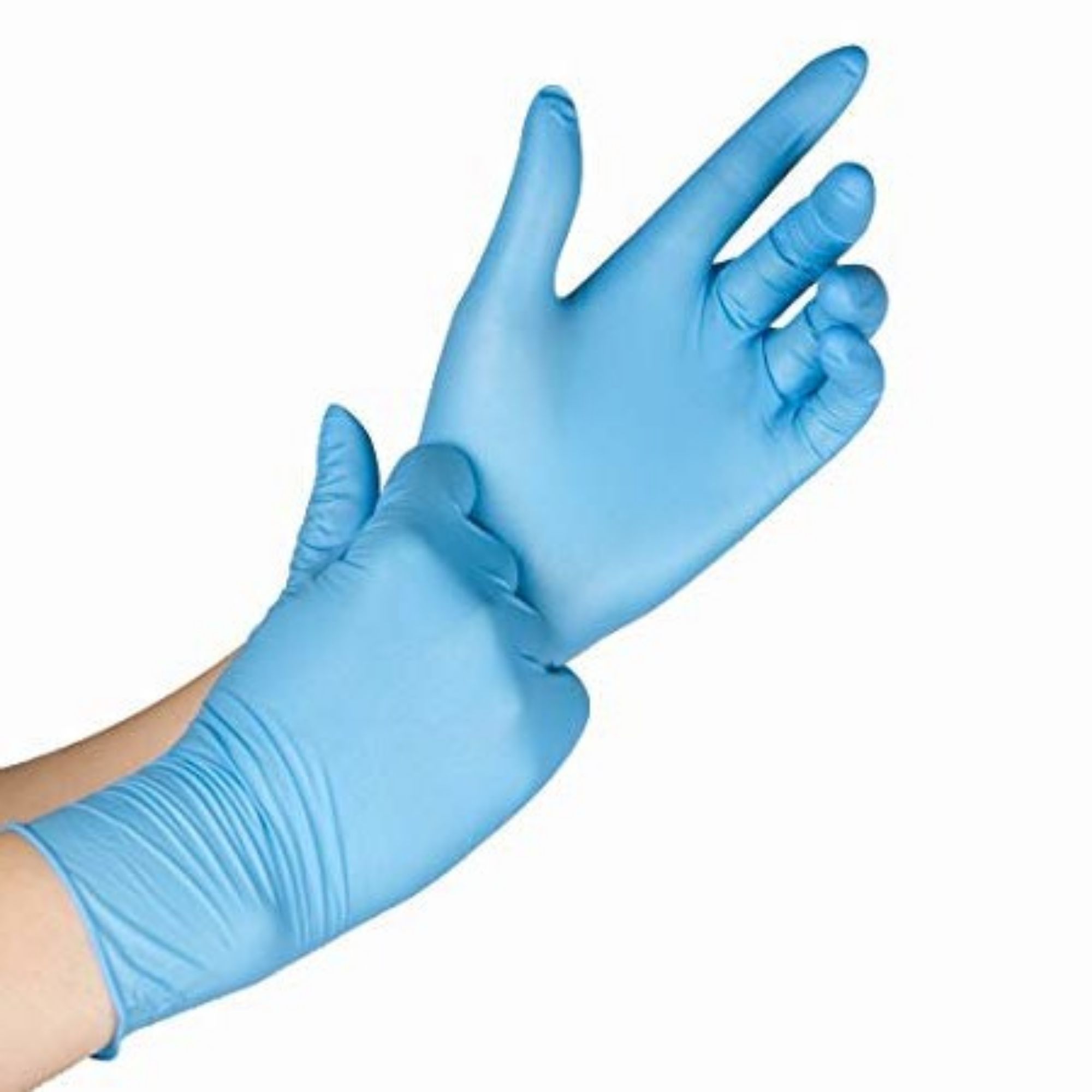 Picture of Professional Hygiene Blue Powder Free Nitrile Gloves - Extra Large (10 Packs of 100)