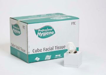 Picture of Cube Box Facial Tissue White 2ply 70 Sheets