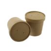 Picture of 8oz  Brown Kraft Soup Cup & Lid