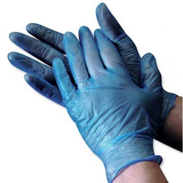 Picture of Olympia Blue Powder Free Vinyl Gloves - Extra Large (10 Packs of 100)