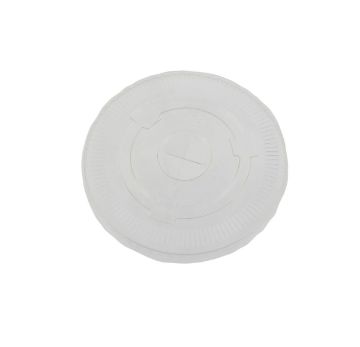 Picture of 9 Oz Clear Flat Lid with Straw Hole