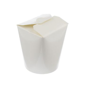 Picture of 16oz Wok Container White Poly Coated