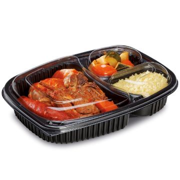 Picture of 36oz 3 Compt Black Base (L)255 (W)190 (H)45