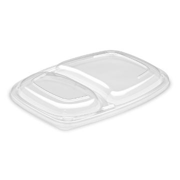Picture of 36oz 2 Compt Clear Lid (L)255 (W)190 (H)20