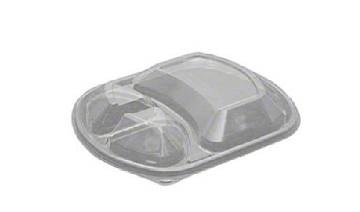 Picture of 36oz 3 Compt Clear Lid (L)255 (W)190 (H)20mm