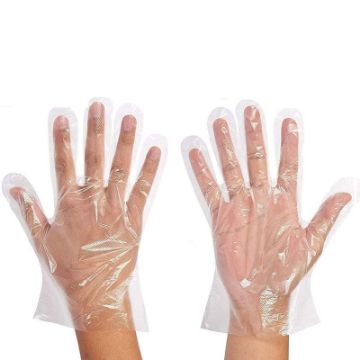 Picture of Disposable Clear Poly Gloves - Medium (Pack of 500)
