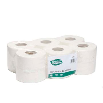 Picture of Mini Jumbo Toilet Roll 2 Ply 3 Inch Core 675 Sheets