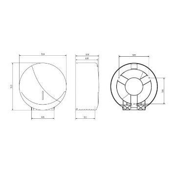 Picture of Jumbo Toilet Roll Dispenser Brushed Steel