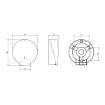 Picture of Jumbo Toilet Roll Dispenser White