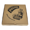 Picture of 9" Pizza Box Kraft Brown with Black Stock Design