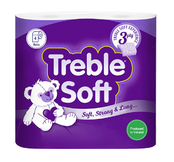 Picture of Treble Soft Household Toilet Roll 3ply 166 Sheets