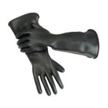 Picture of Large Rubber Gauntles for Chemical Use