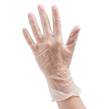 Picture of Olympia Powder Free Clear Vinyl Gloves - Extra Large