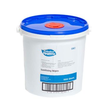 Picture of Sanisafe Sanitising Wet Wipes Tub 1000 Sheets