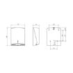 Picture of C-fold-v-fold & Z- Fold Hand Towel Dispenser White