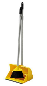Picture of Long Handled Dustpan and Brush Set Yellow
