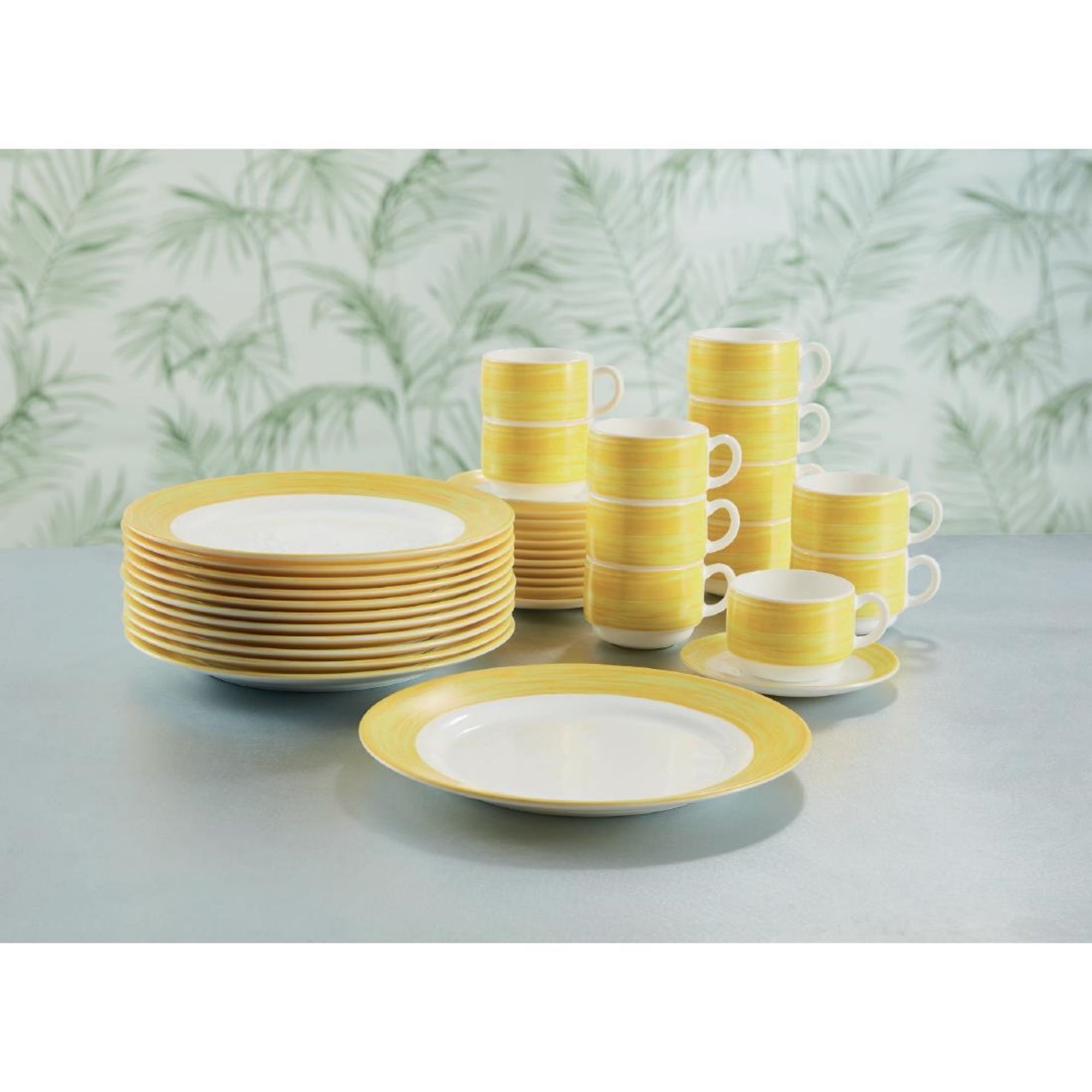 Picture of Arcoroc Brush Plates Yellow 235mm (24 Pack)
