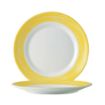 Picture of Arcoroc Brush Dinner Plates Yellow 252mm (12 Pack)