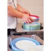 Picture of Arcoroc Brush Soup Plates Blue 225mm (12 Pack)