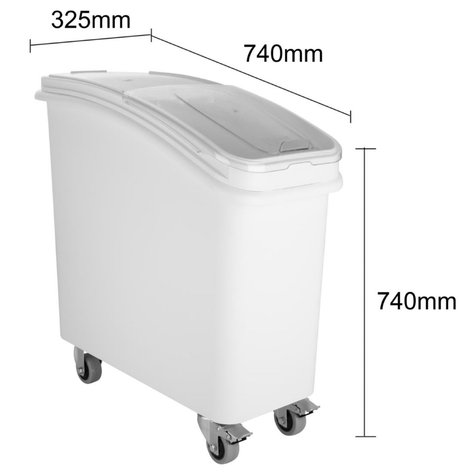 Picture of Vogue Ingredient Bin with Scoop 81Ltr