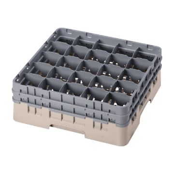 Picture of Cambro Camrack Beige 25 Compartments Max Glass Height 155mm