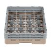Picture of Cambro Camrack Beige 16 Compartments Max Glass Height 133mm