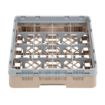 Picture of Cambro Camrack Beige 16 Compartments Max Glass Height 92mm