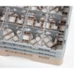 Picture of Cambro Camrack Beige 16 Compartments Max Glass Height 133mm