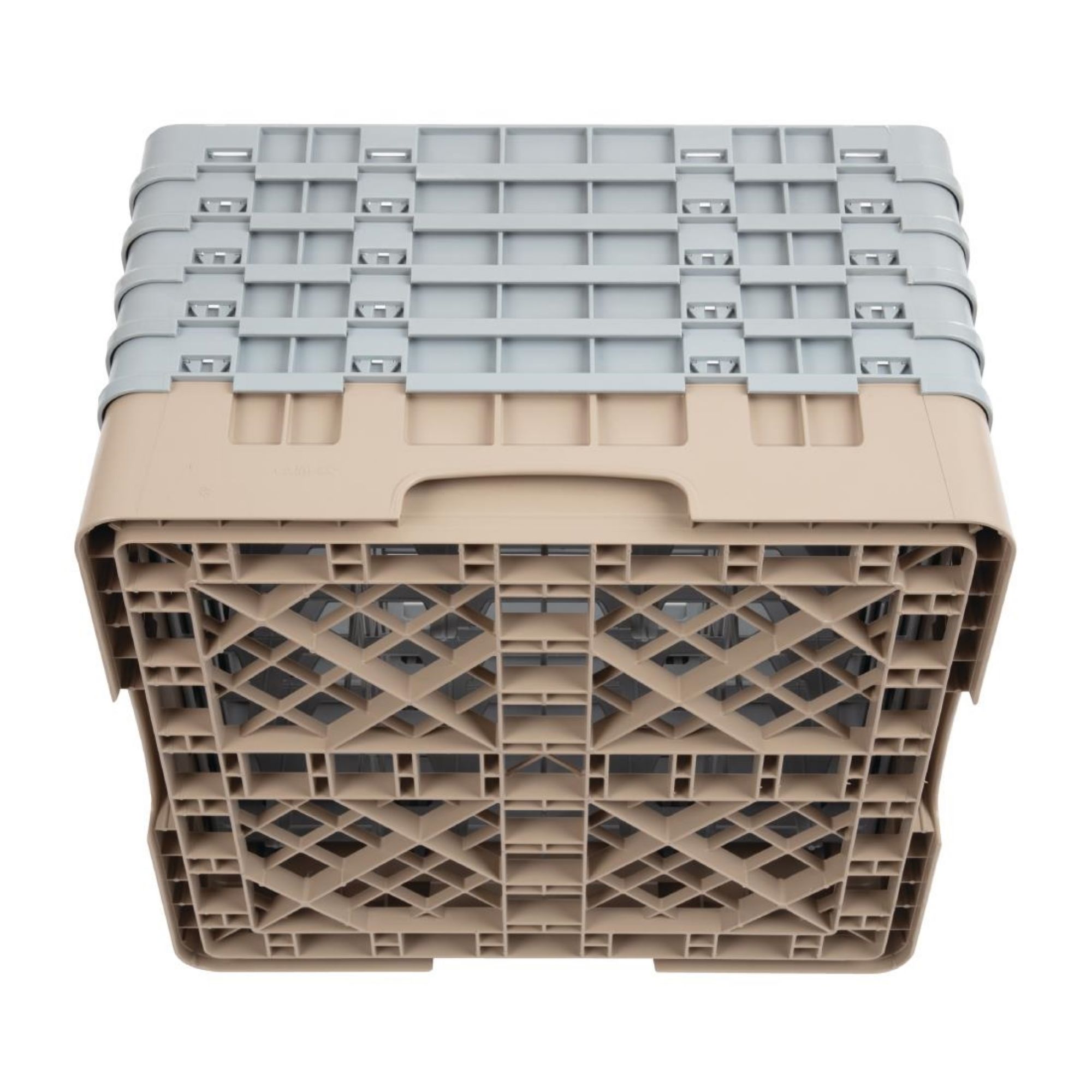 Picture of Cambro Camrack Beige 16 Compartments Max Glass Height 257mm