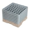 Picture of Cambro Camrack Beige 49 Compartments Max Glass Height 298mm