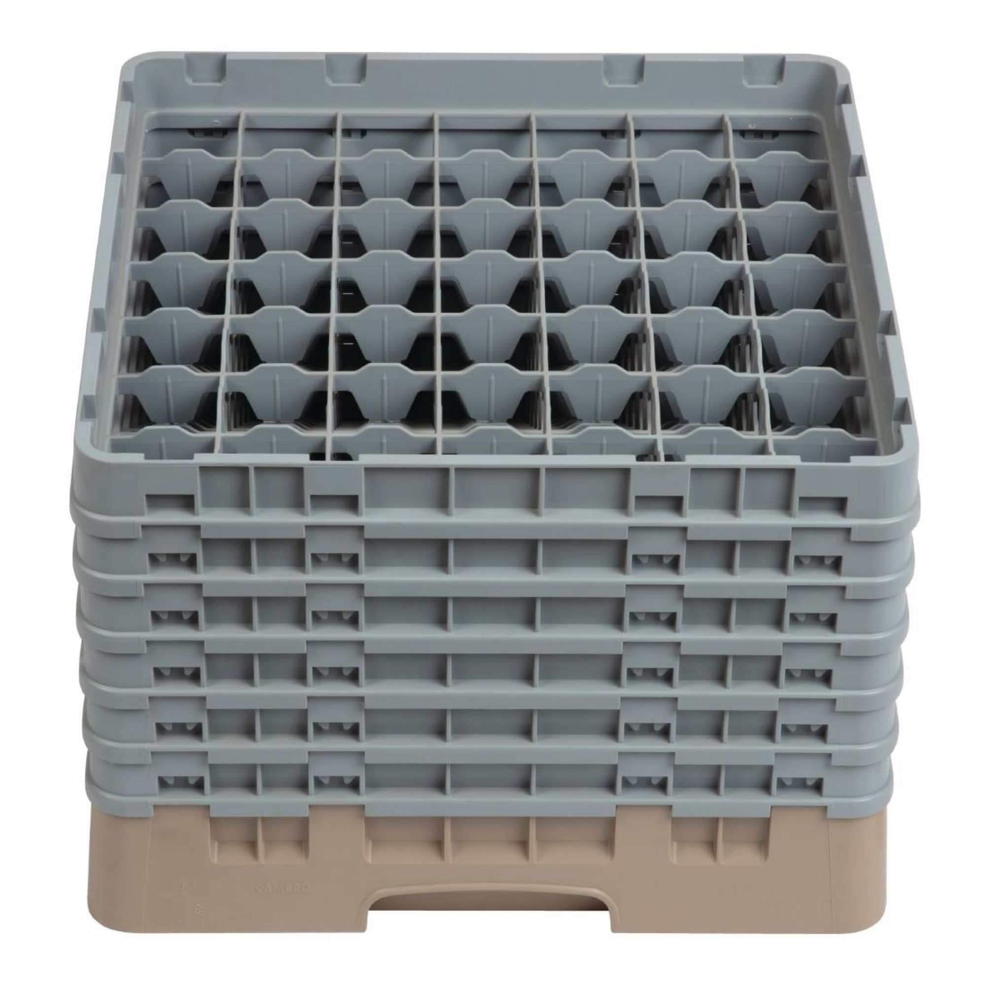 Picture of Cambro Camrack Beige 49 Compartments Max Glass Height 298mm