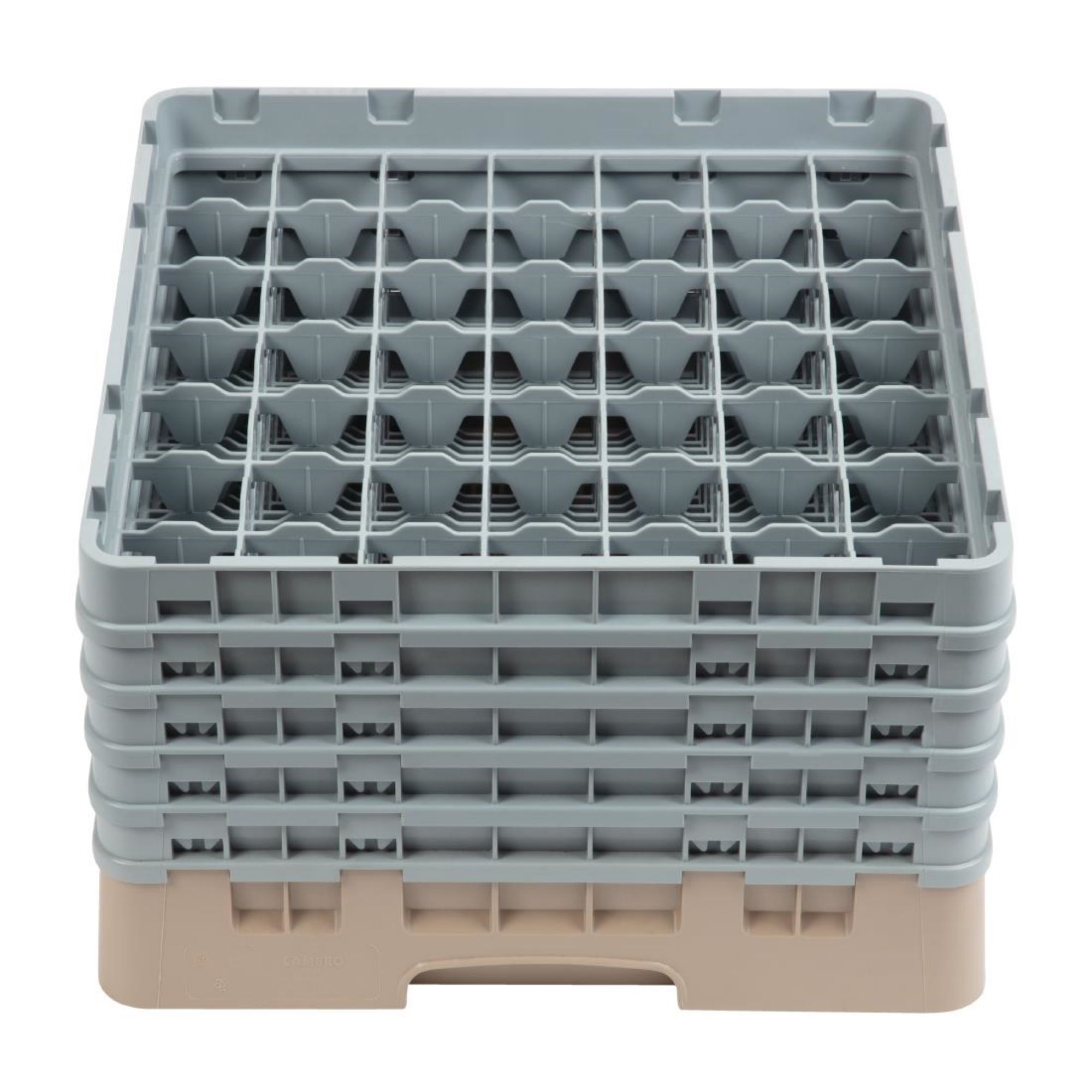 Picture of Cambro Camrack Beige 49 Compartments Max Glass Height 257mm