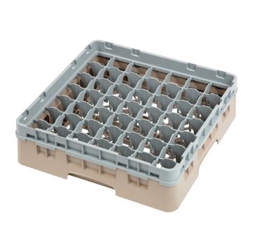 Picture of Cambro Camrack Beige 49 Compartments Max Glass Height 92mm