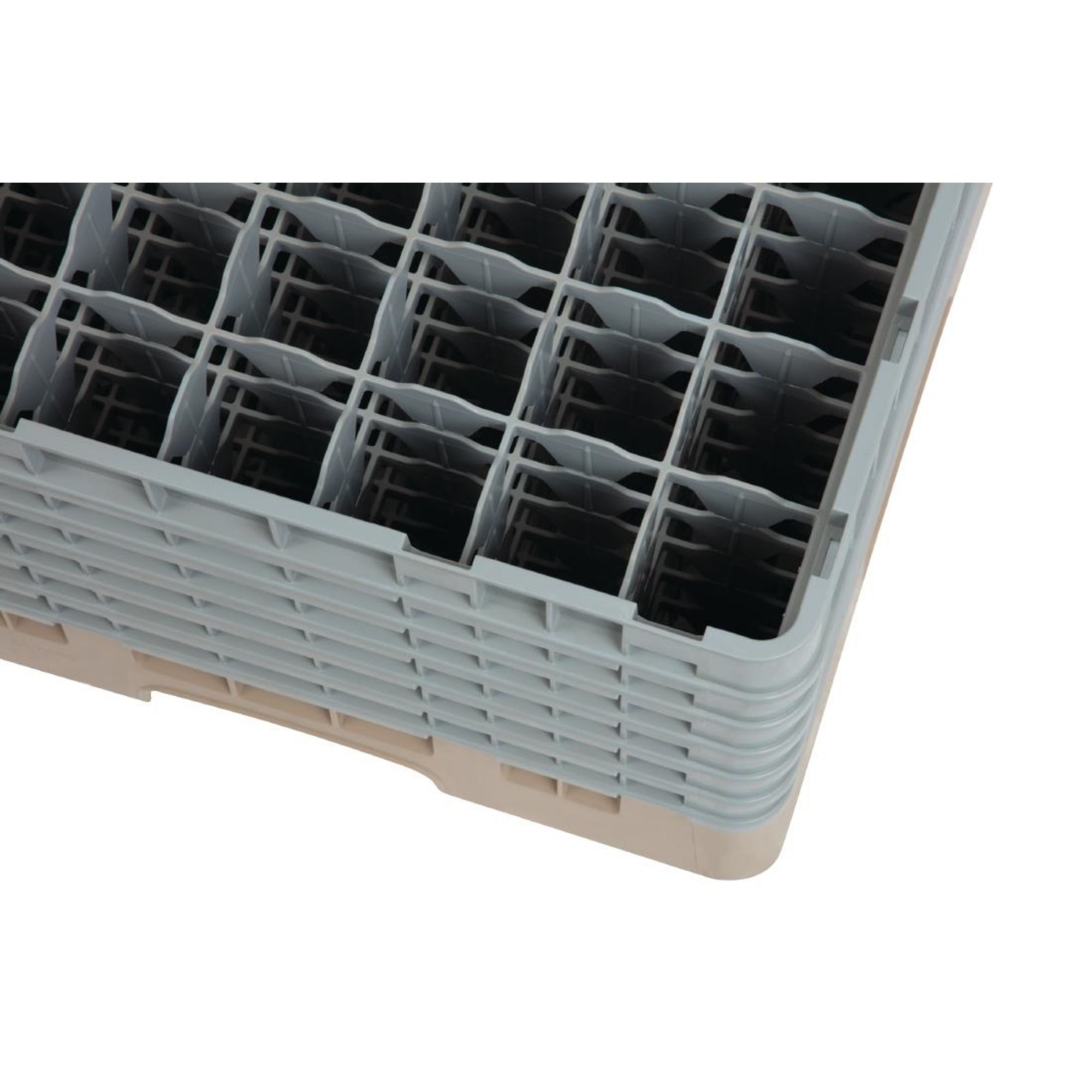 Picture of Cambro Camrack Beige 49 Compartments Max Glass Height 298mm