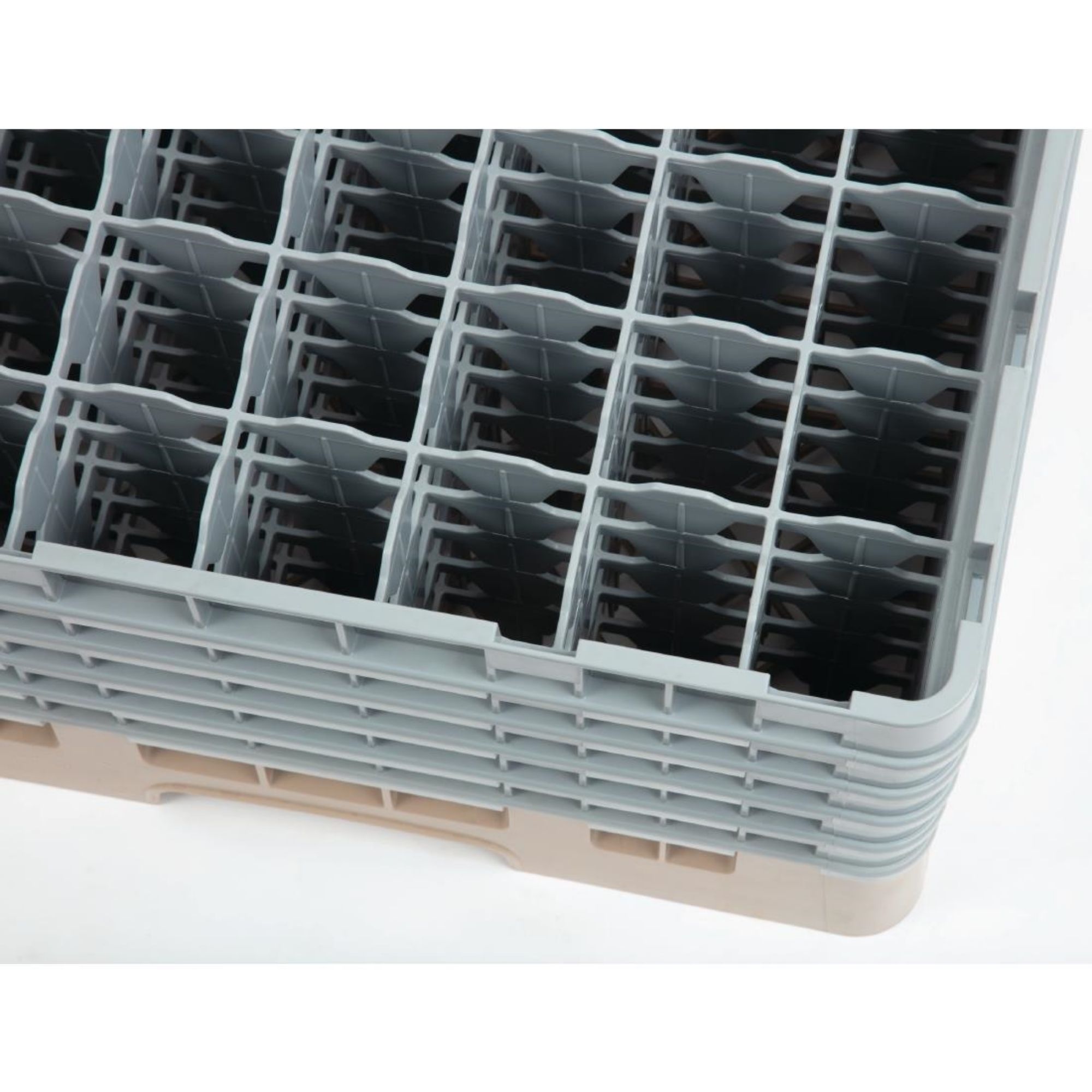 Picture of Cambro Camrack Beige 49 Compartments Max Glass Height 257mm
