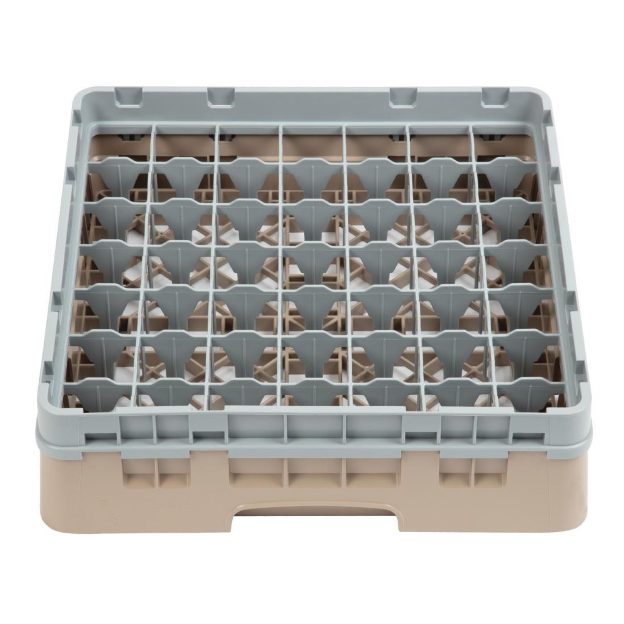 Picture of Cambro Camrack Beige 49 Compartments Max Glass Height 92mm