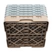 Picture of Cambro Camrack Beige 49 Compartments Max Glass Height 257mm