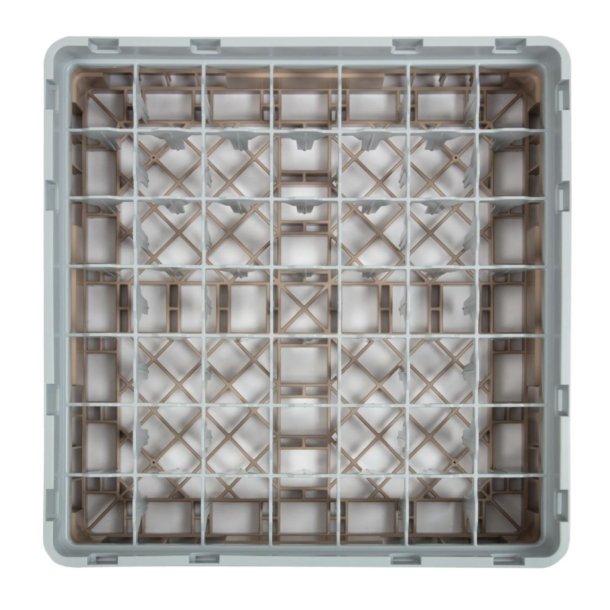 Picture of Cambro Camrack Beige 49 Compartments Max Glass Height 92mm