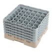 Picture of Cambro Camrack Beige 36 Compartments Max Glass Height 257mm